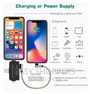 SD Card Reader, 7 in 1 Portable OTG USB 3.0 With Lightning