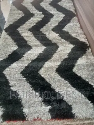 Vip Original Shaggy Bedsides Carpet.1x1.5metres.( Black)