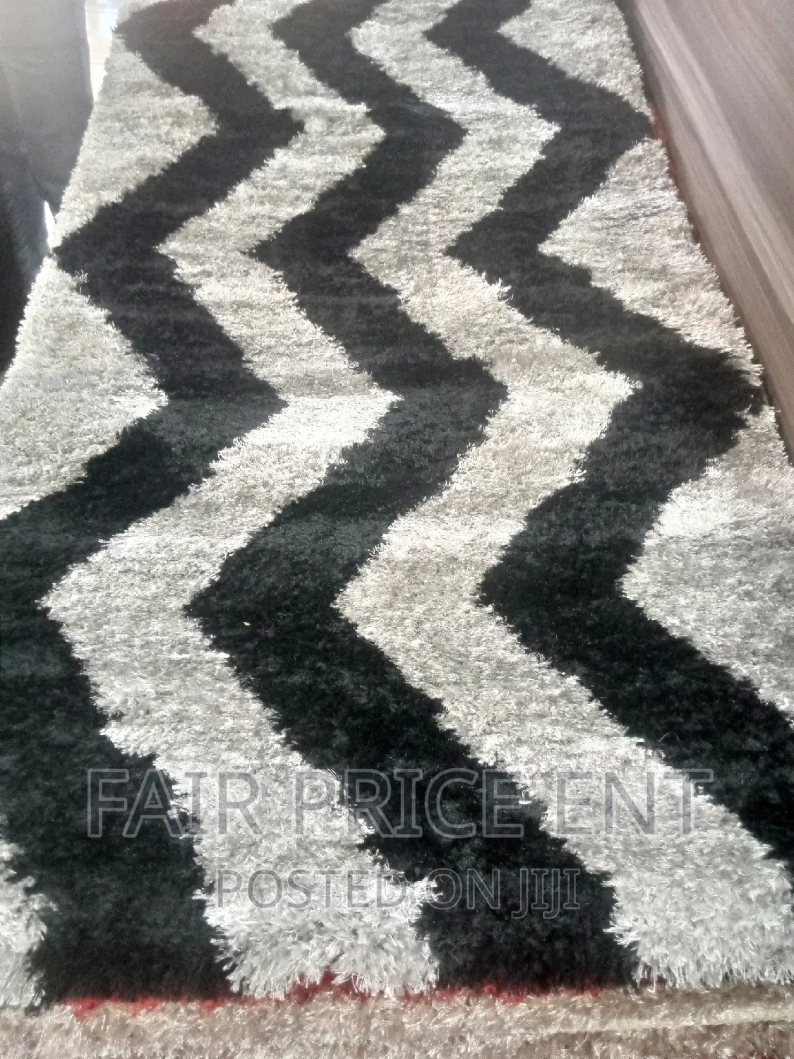 Vip Original Shaggy Bedsides Carpet.1x1.5metres.( Black)