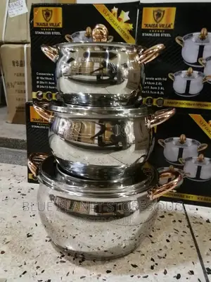 KAISA VILLA (3pc) Serving Dishes/Cassorelle With Lids \\ S/S