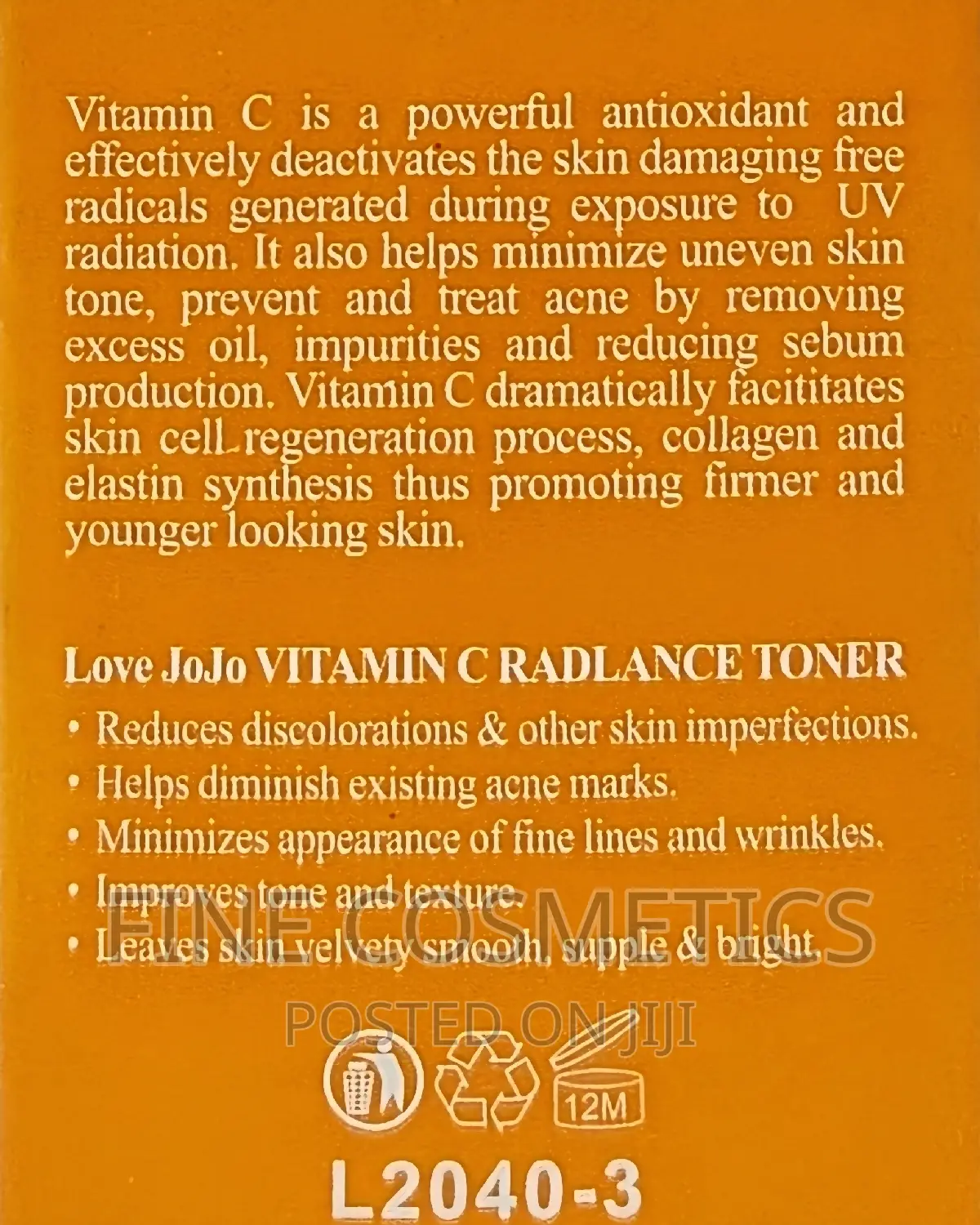 VITAMIN C TONER |Instant Glowing Booster Radiance Face Toner