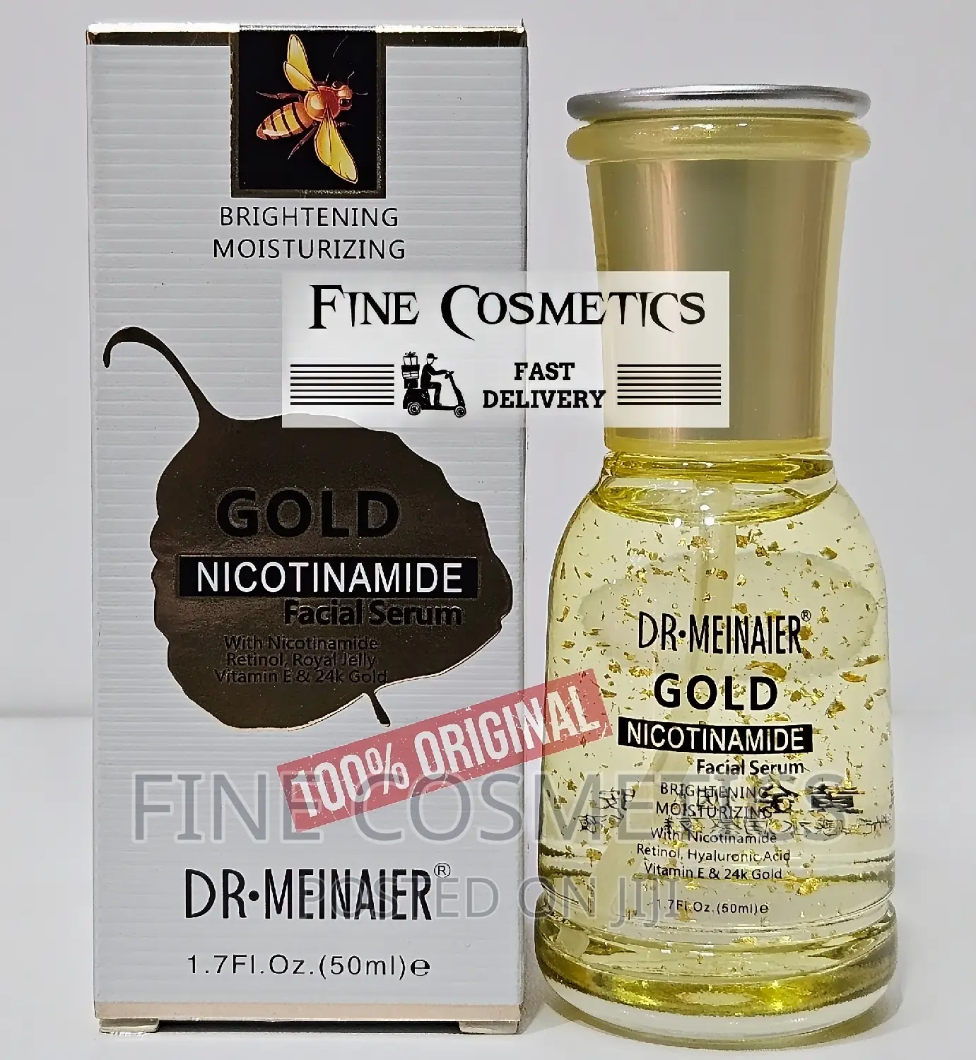  Gold Nicotinamide Facial Serum With Retinol + Vitamin E