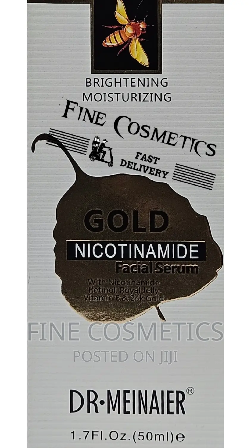  Gold Nicotinamide Facial Serum With Retinol + Vitamin E