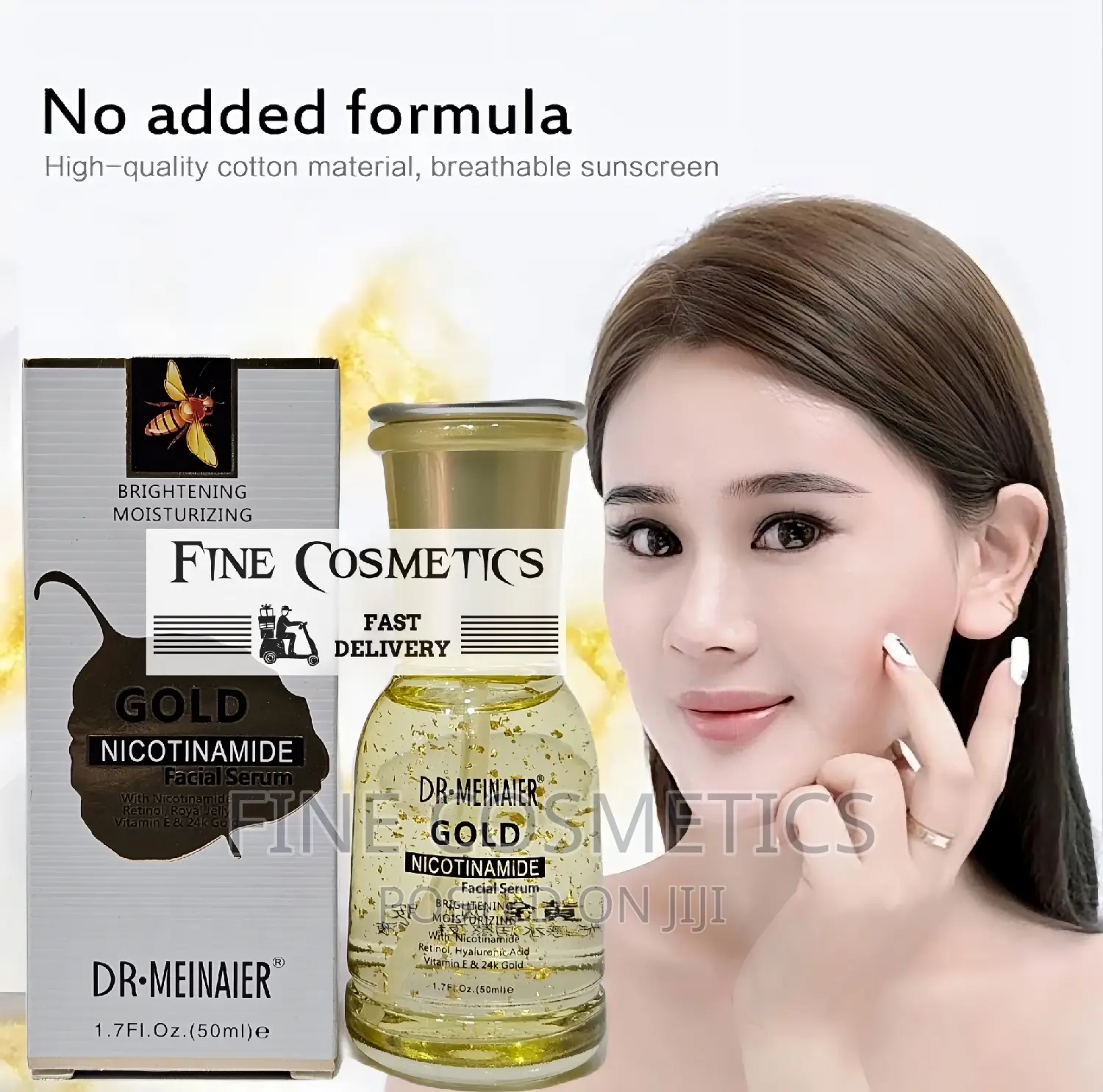  Gold Nicotinamide Facial Serum With Retinol + Vitamin E