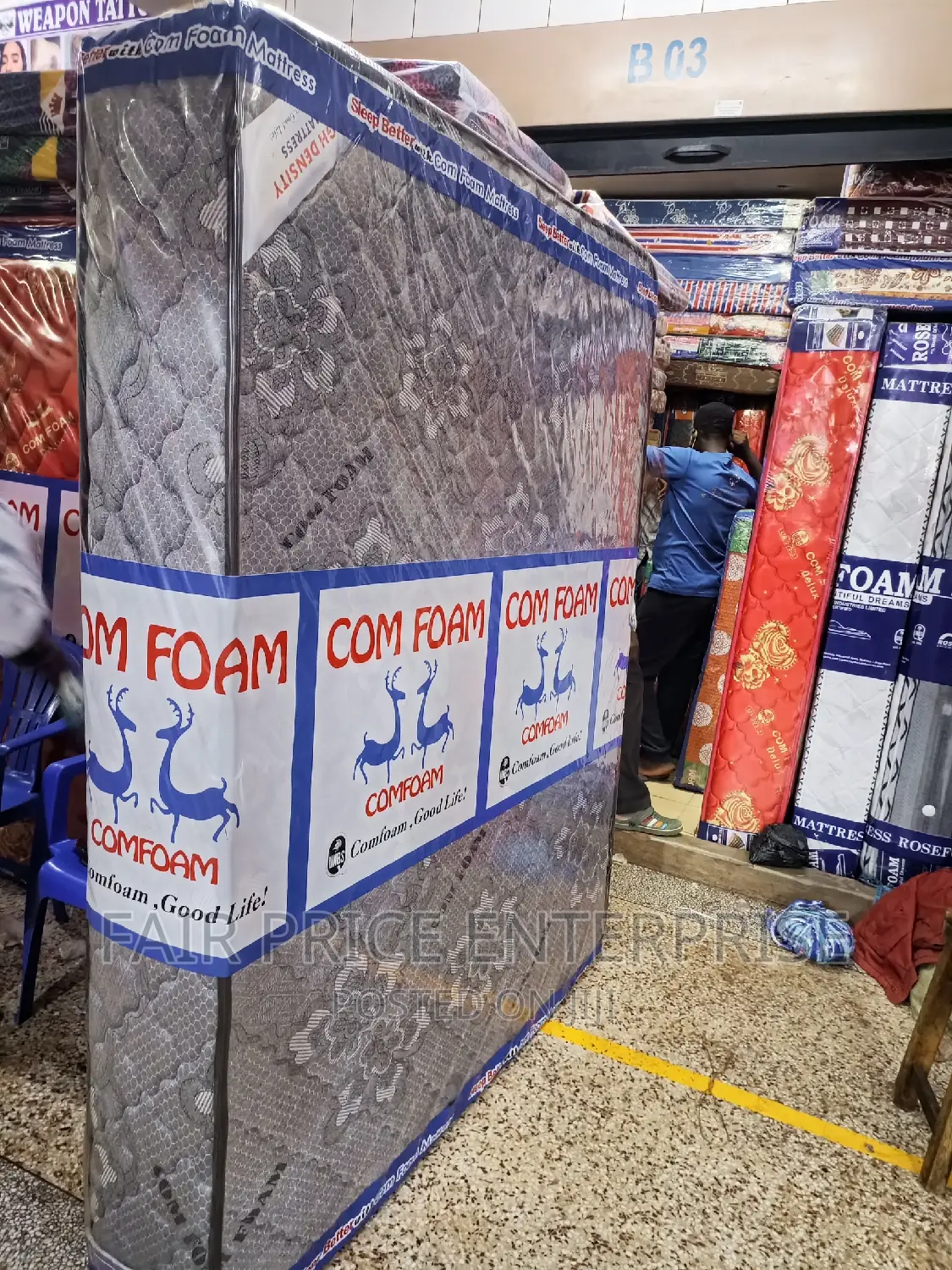 Original Comfoam Mattress High Density 6*6 By6 Inches