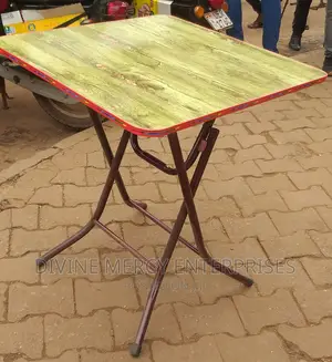 Folded Steel Legs Table