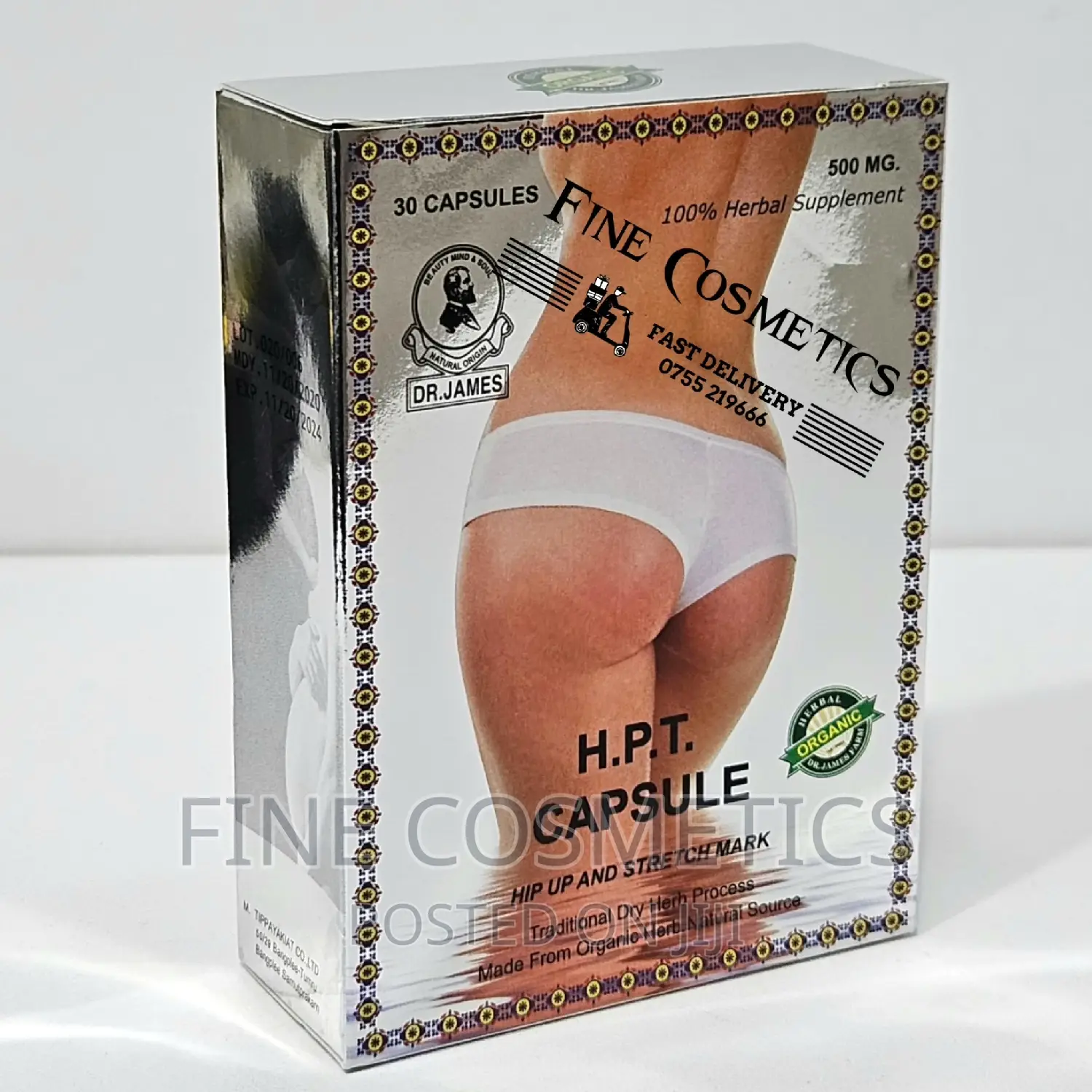 Dr James Hip Up and Stretch Marks Remover H.T.P Capsules. 30