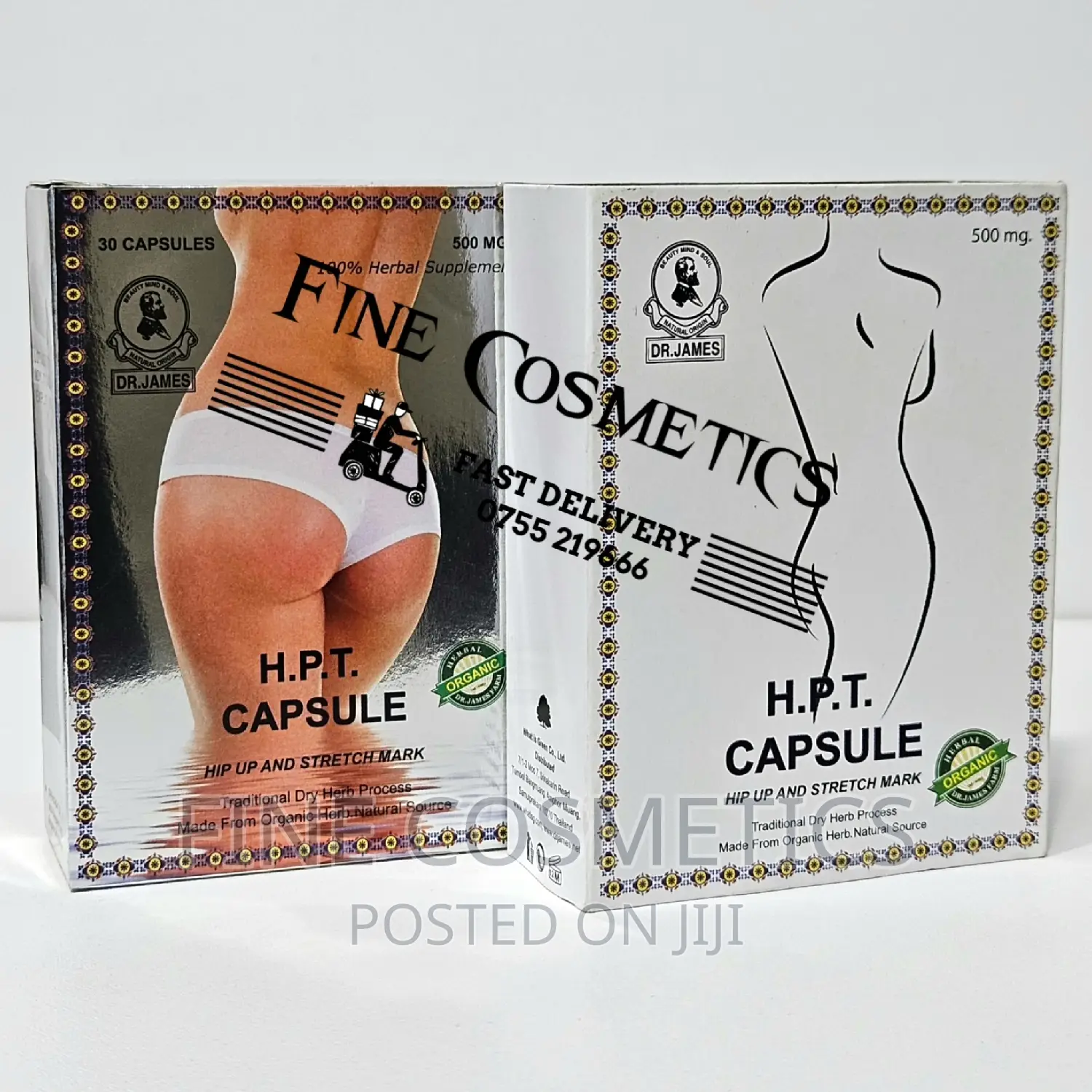 Dr James Hip Up and Stretch Marks Remover H.T.P Capsules. 30