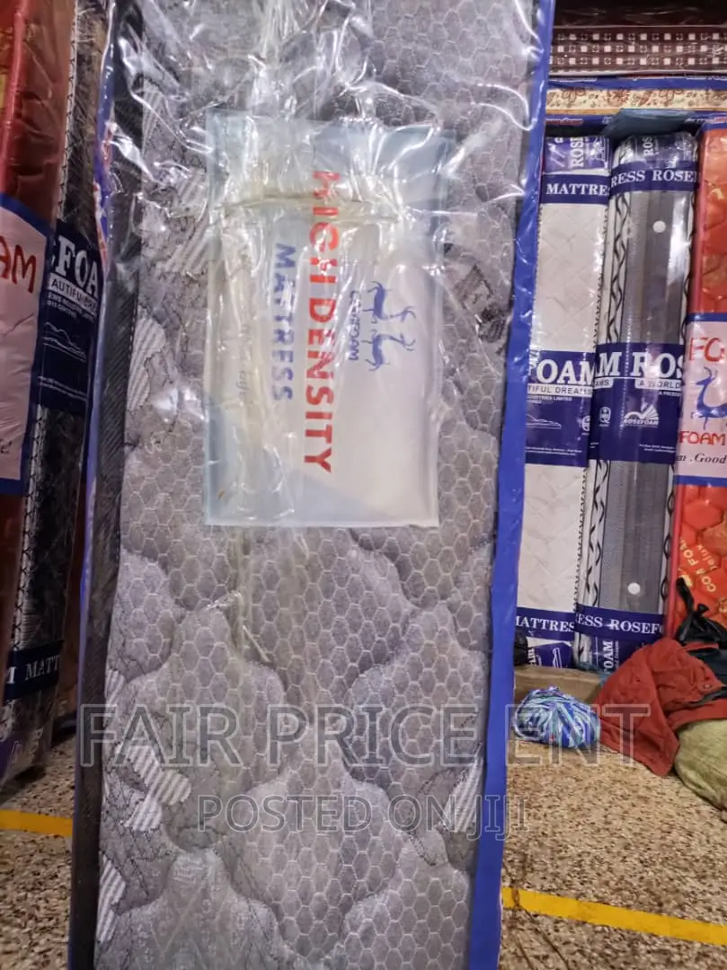 Premium High Density Mattress.6x6x10.( Gray)