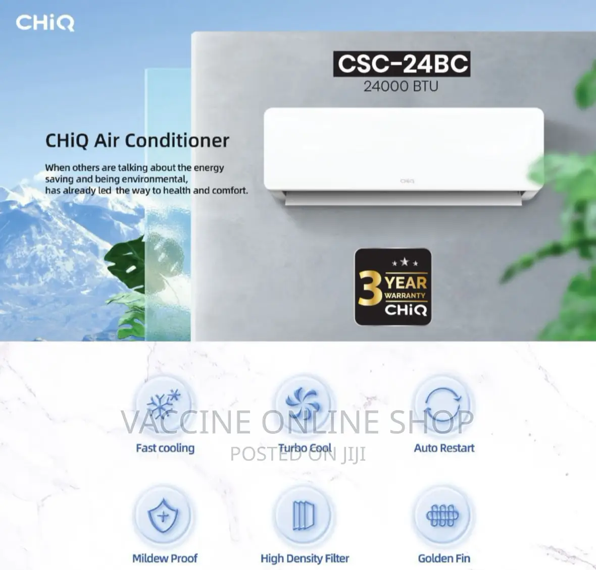 Chiq Air Conditioner 24000BTU /Chiq Air Conditioners 24000BT