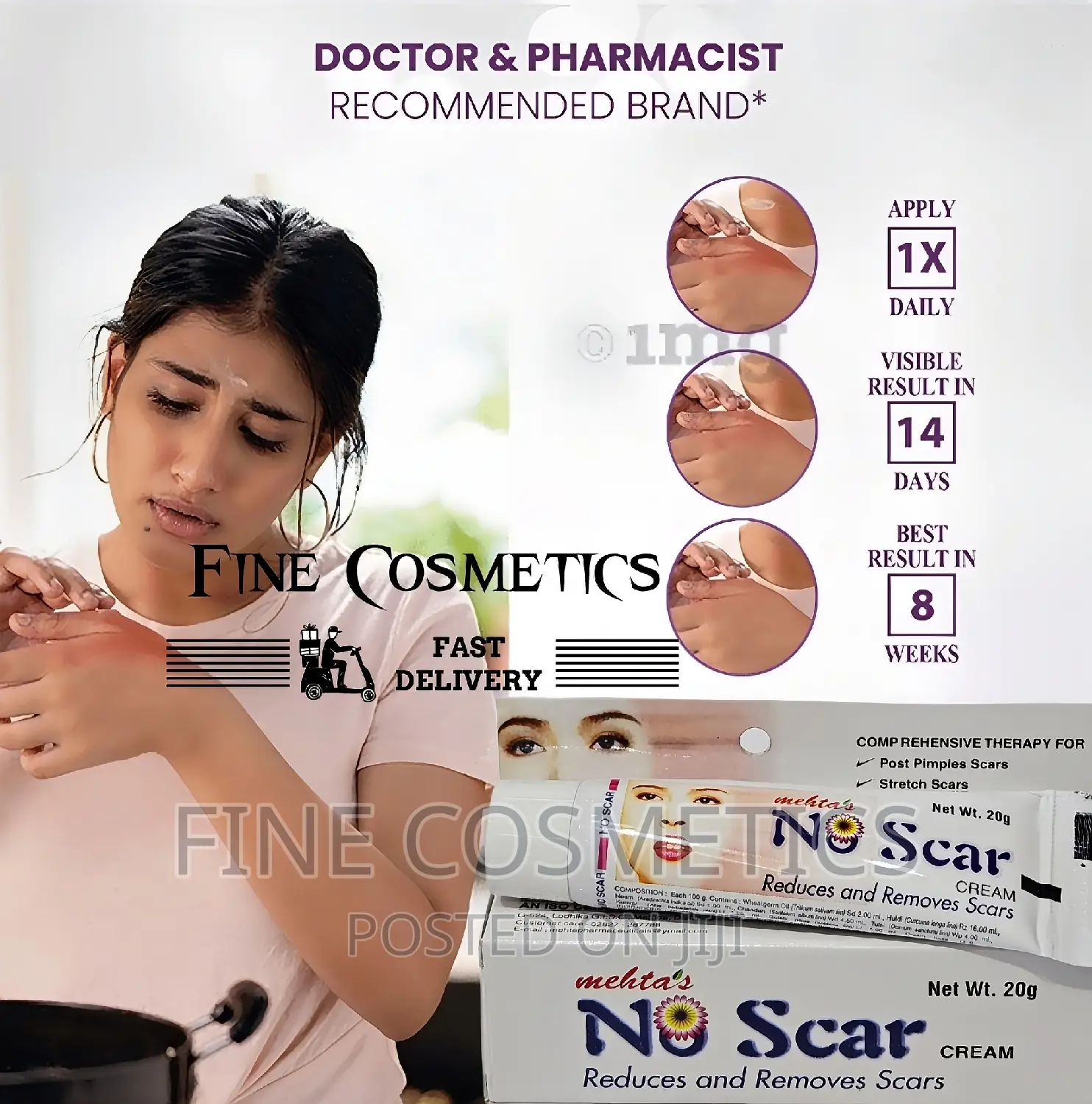 NO SCAR CREAM |Doctors Recommended Scar Remover + Darkcircle