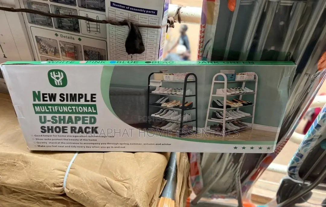 5 Tier U-Shaped Shoe Rack