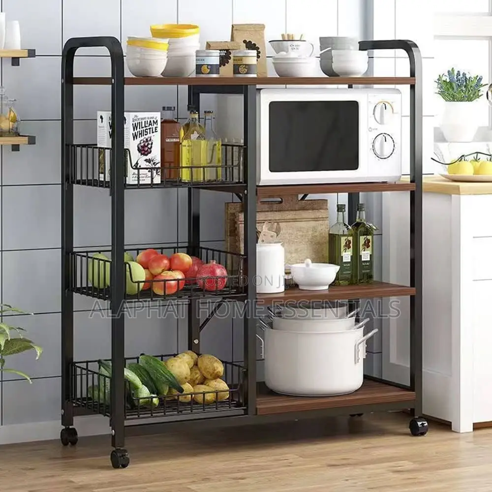 Kitchen Rack With Wheels Foldable