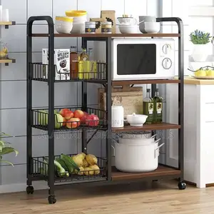 Kitchen Rack With Wheels Foldable