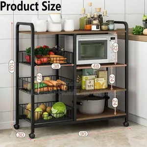 Kitchen Rack With Wheels Foldable
