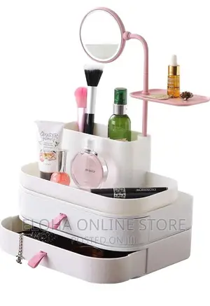 Makeup Organizer/Cosmetic With Mirror