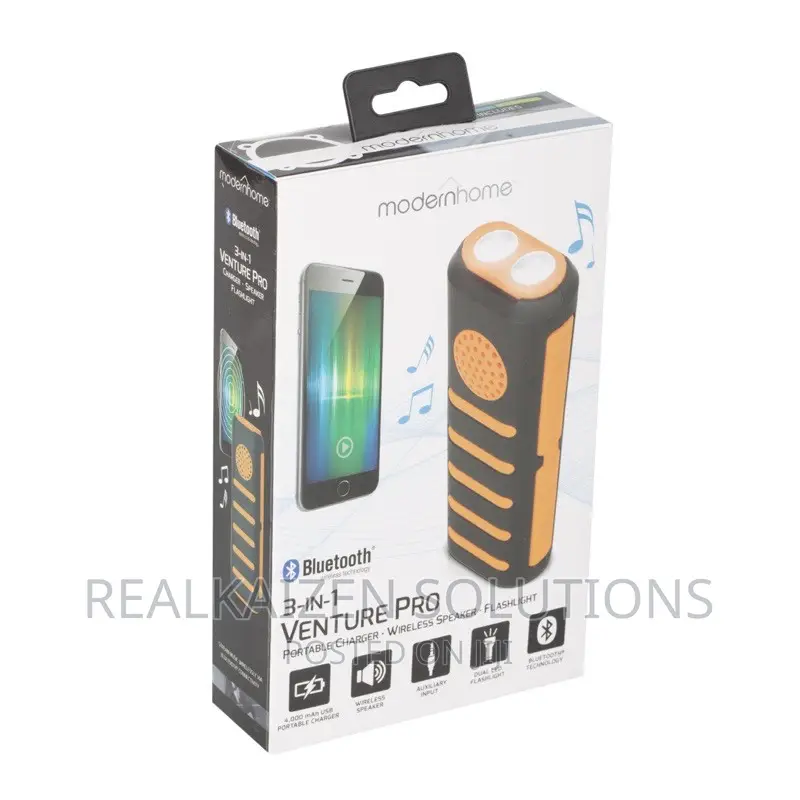 UK MODERNHOME 3in1 Venture Pro Charge| Bluetooth| Flashlight