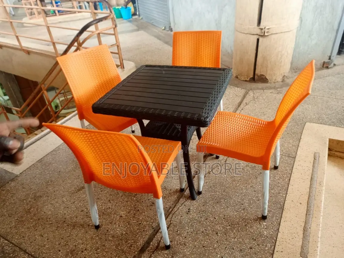 Bar and Restaurant Plastic Chairs and Table
