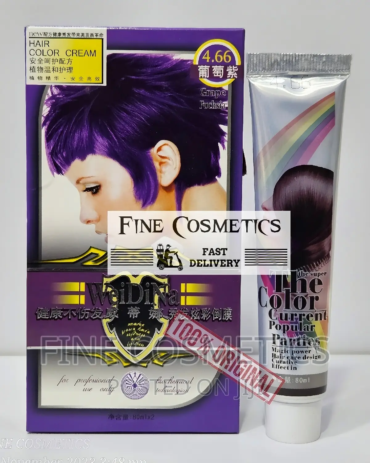 Magic Power Purple Hair Color Long Lasting Fade Resistant