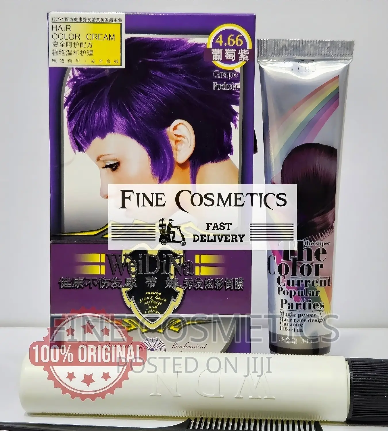 Magic Power Purple Hair Color Long Lasting Fade Resistant