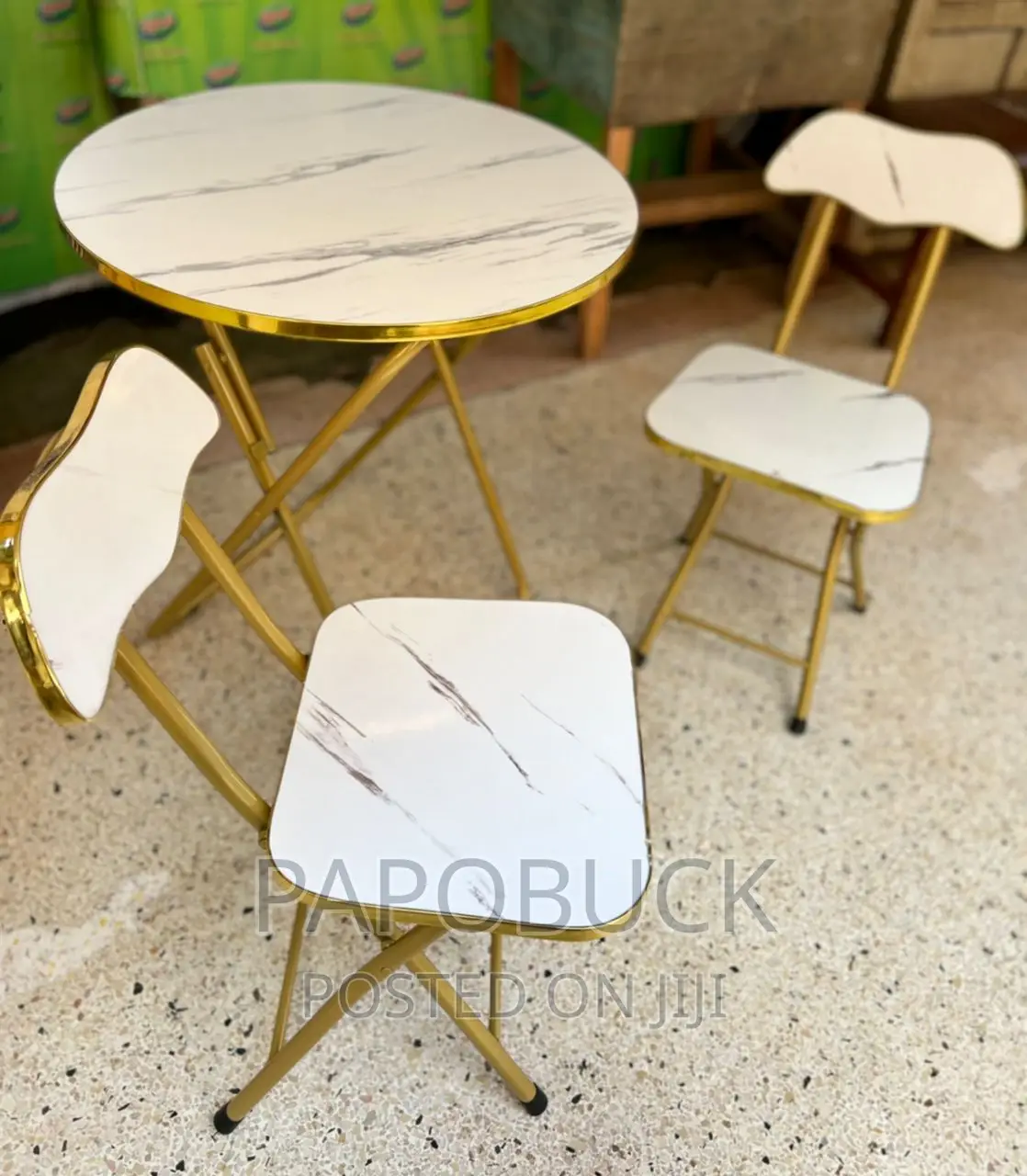 Foldable Table With 2 Chairs