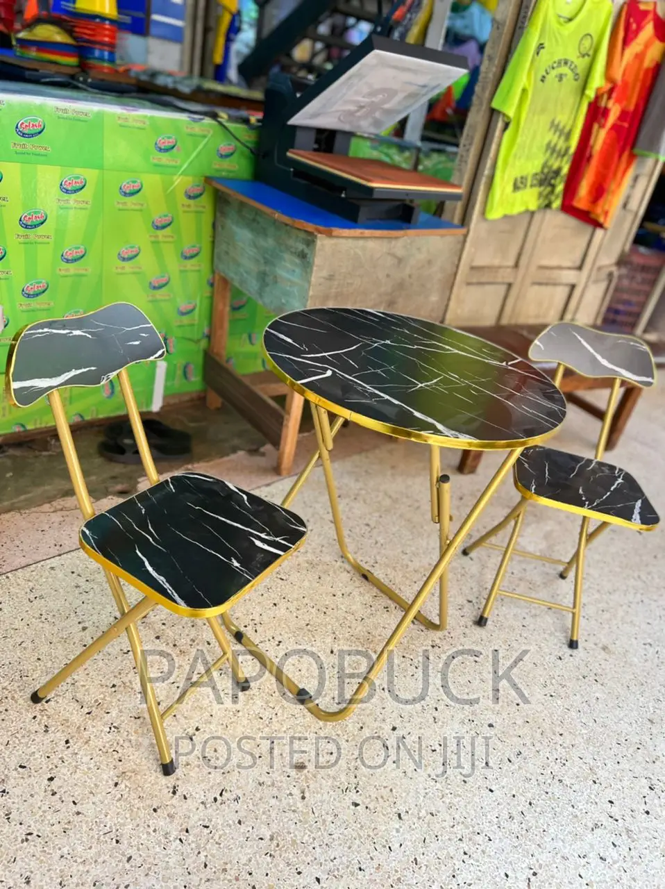 Foldable Table With 2 Chairs