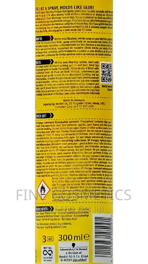 Got2b Glued Hair Spray Blasting Freeze Strong Hold Hairspray
