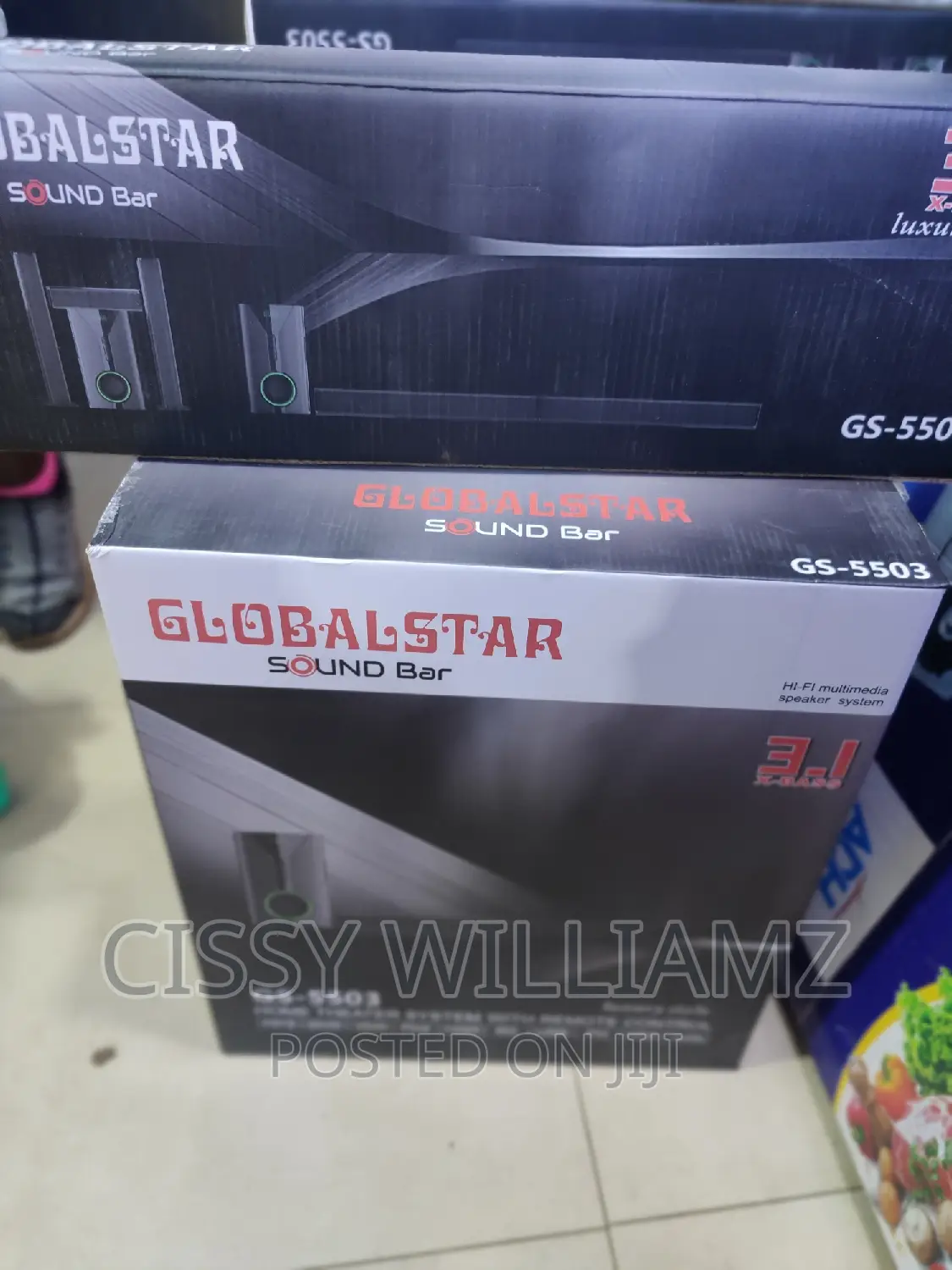 Global Star Bluetooth Sound Bar Woofer System/Sound Bar
