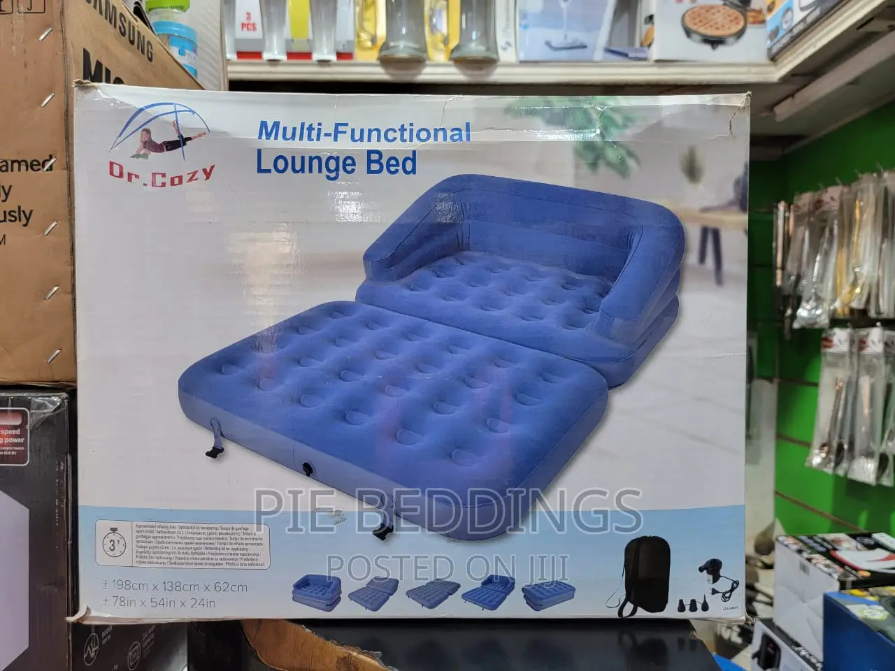 Inflatable Multifunctional Air Lounge Bed