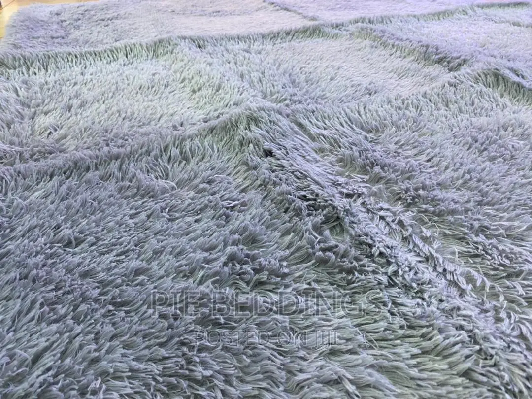 Soft Grey Fluffy Carpets