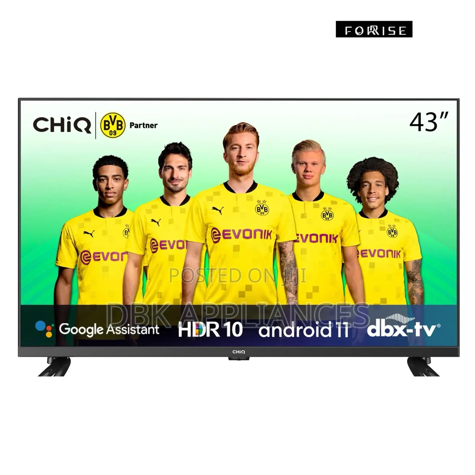 Chiq 43 Inch Andriod Smart Tv Frameless