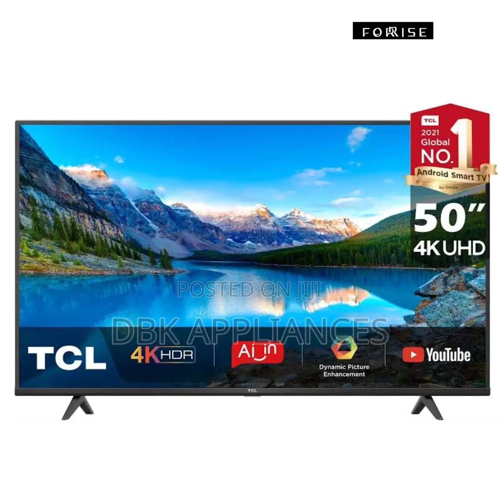 TCL 50-Inch Uhd HDR Google Tv; Smart Tv