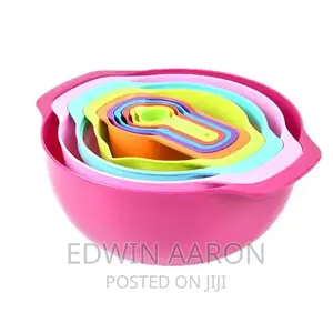 Plastic Rainbow Mixing Bowls