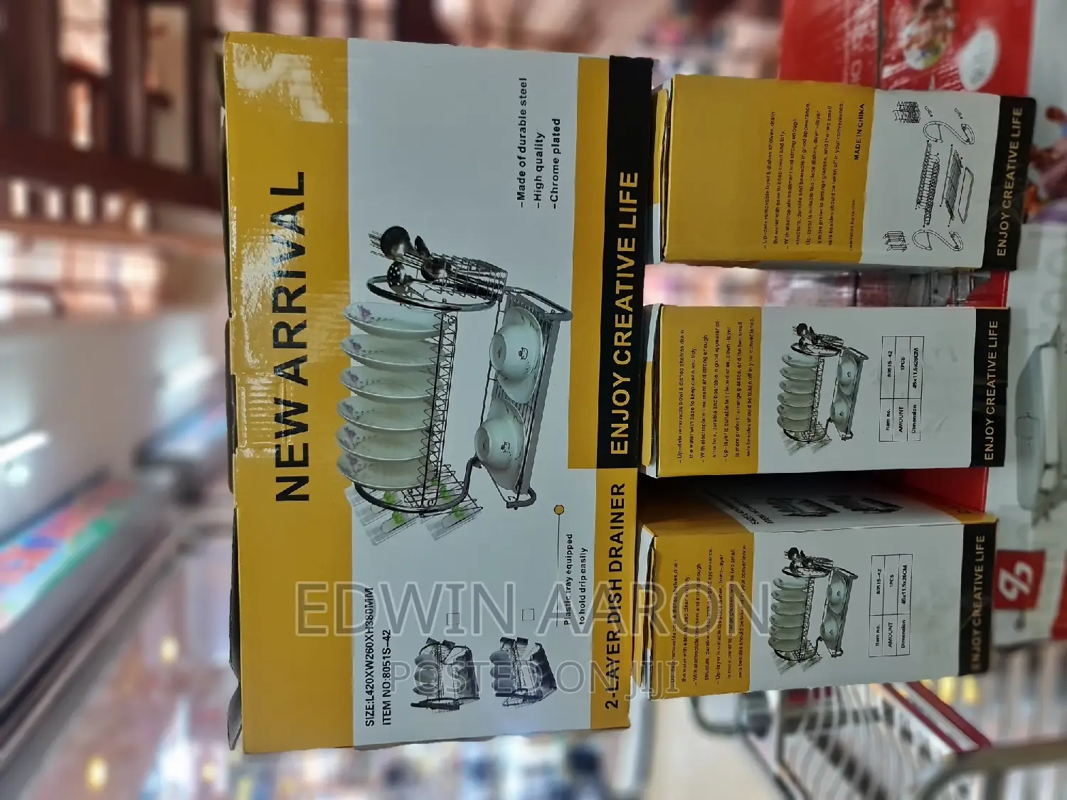 Stainless Steel Double Dish Rack
