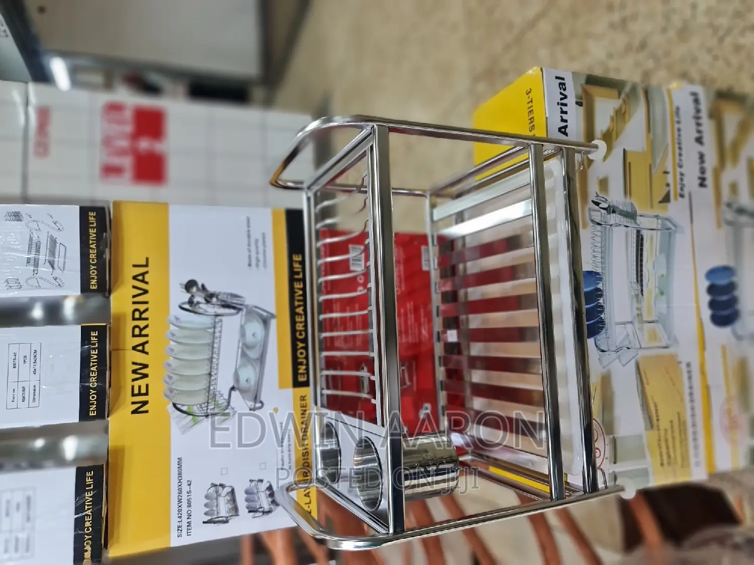 2 Tier Stainless Steel Dish Rack