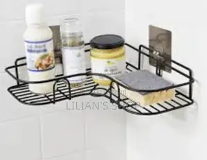 Durable Self Adhesive Kitchen/ Bathroom Corner Shelf