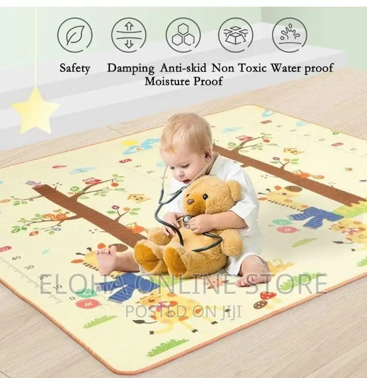 Baby Foldable Waterproof Play Mat 5*6
