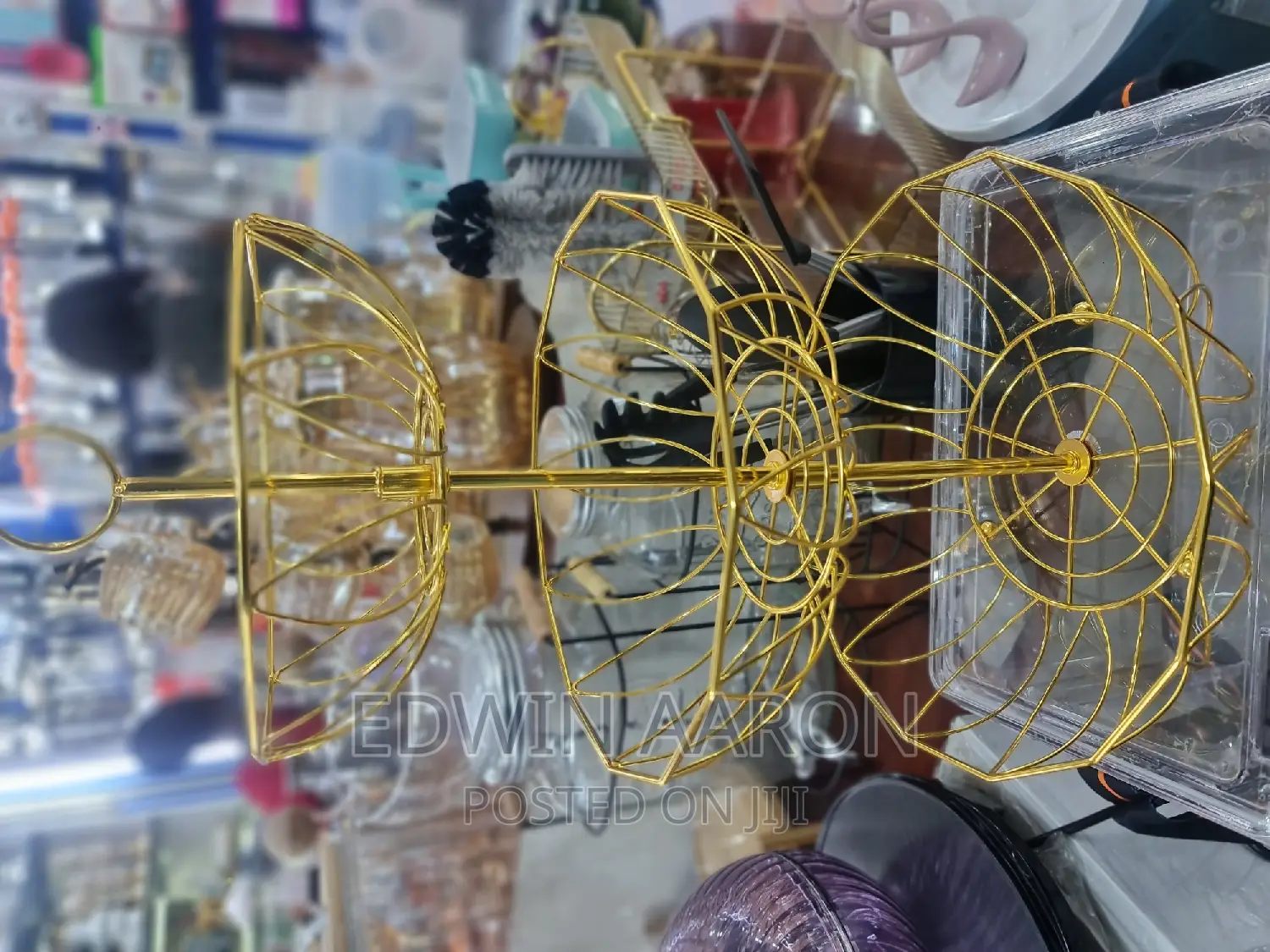 Golden 3 Tier Fruit Basket