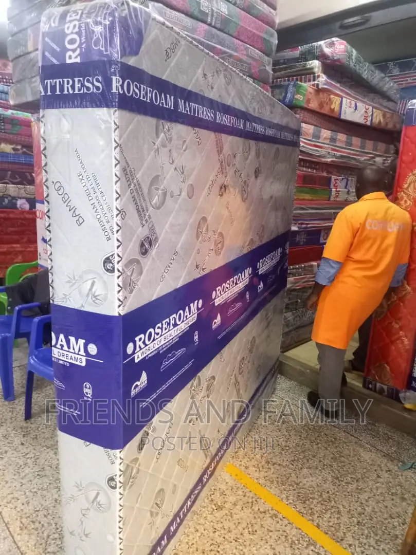 Bamboo Mattress Rose Foam 6*6*6.Inches