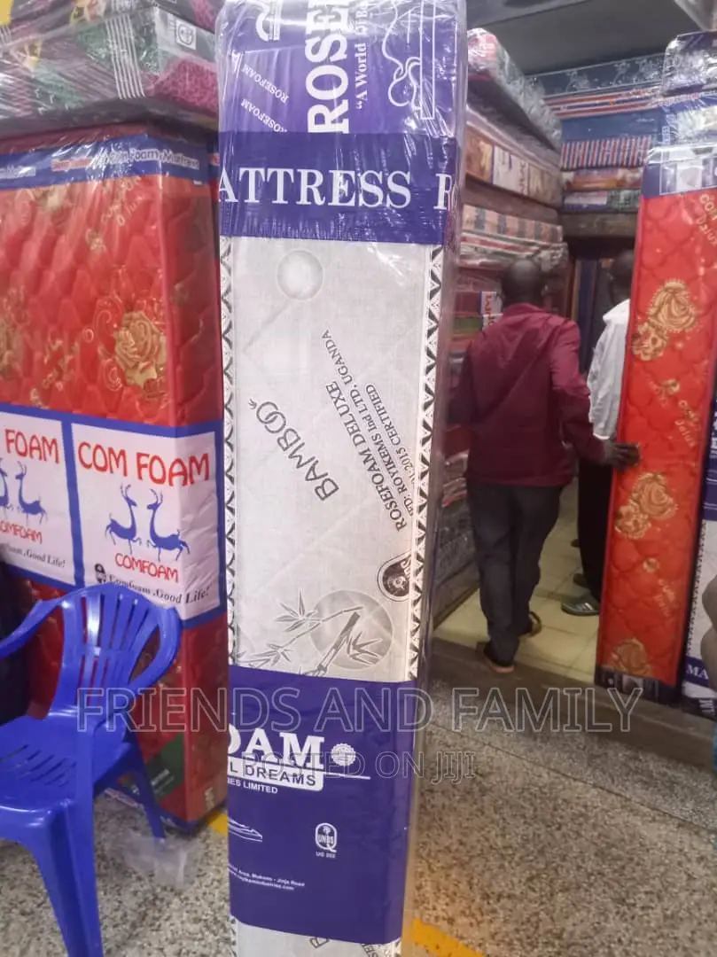 Bamboo Mattress Rose Foam 6*3*8.Inches