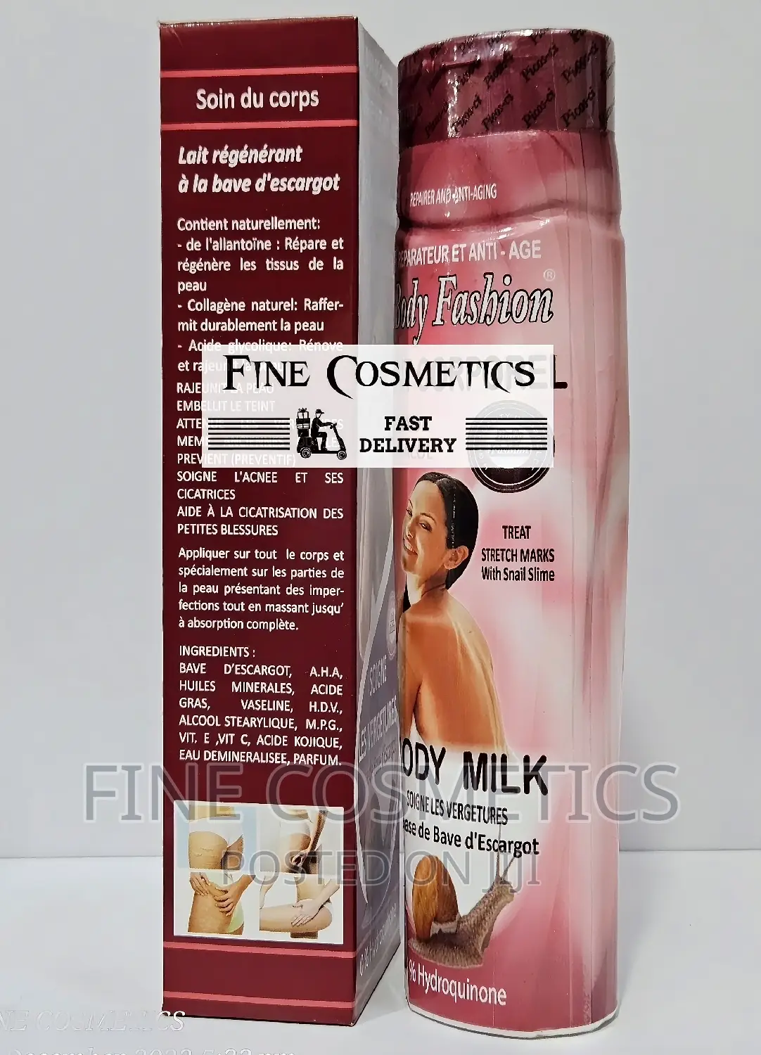 Body Fashion Lotion Skin Cleaning Acne +Stretch Mark Remover