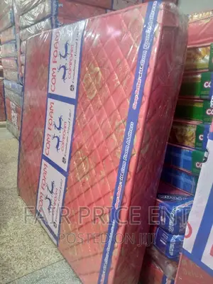 Quilted Density Mattress.6x6x6inches. ( Red)