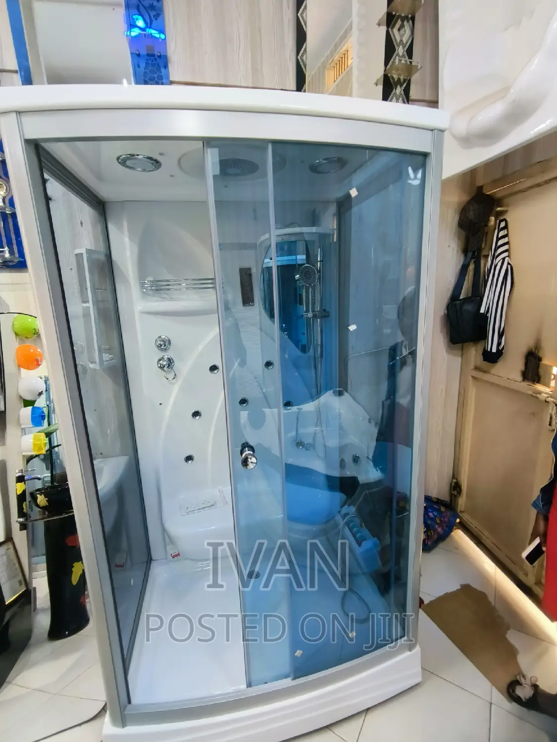 Steam Cabin Blue