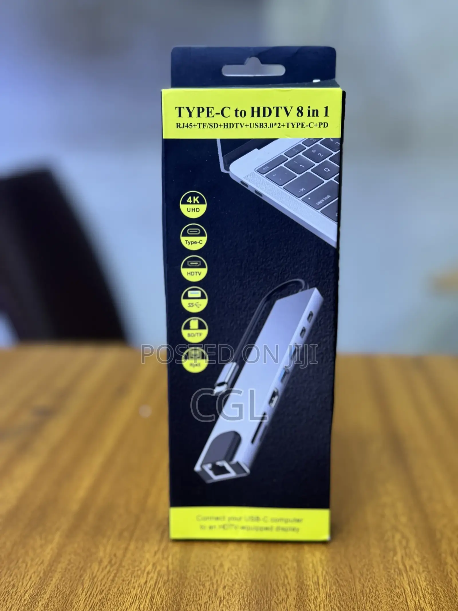 8 in 1 Type C Converter Docking Station Hub USB C Adapter