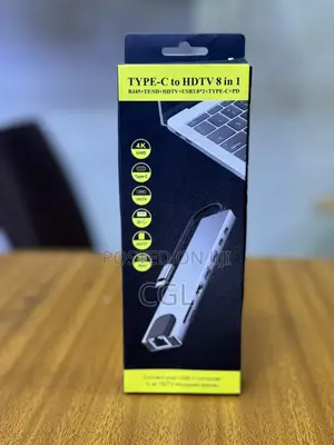 8 in 1 Type C Converter Docking Station Hub USB C Adapter