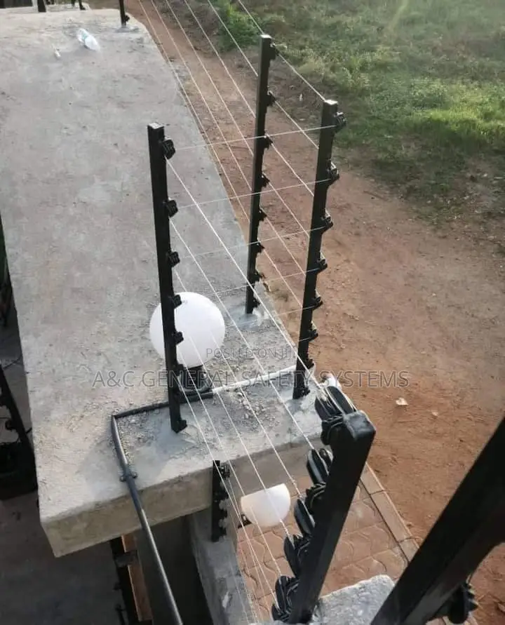 Electric Wire Fencing With Machine Power Backup System