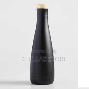 Black Vacuum Flask.