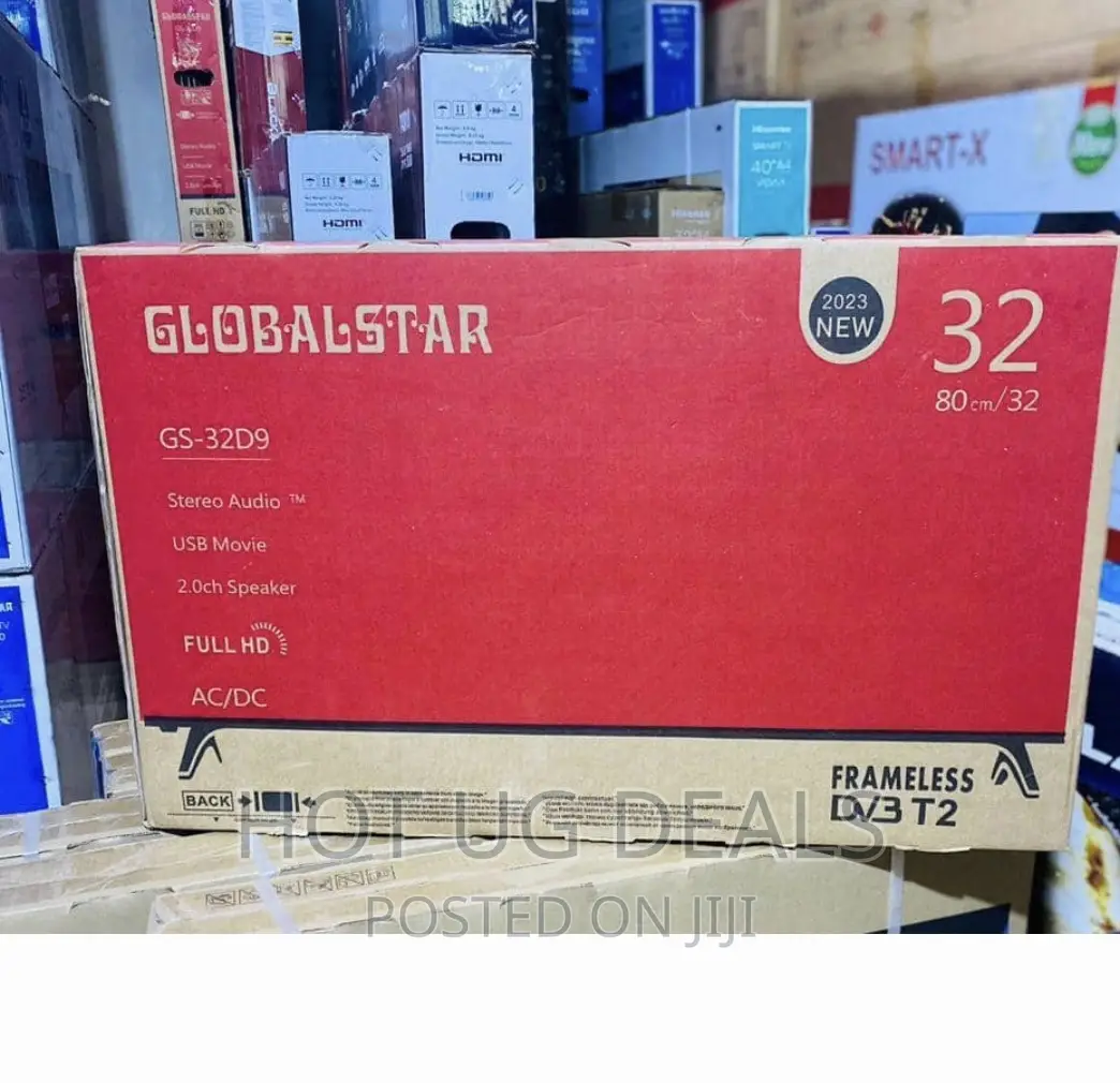Globalstar 32' Inch Hd Led Digital Frameless Tv - Black