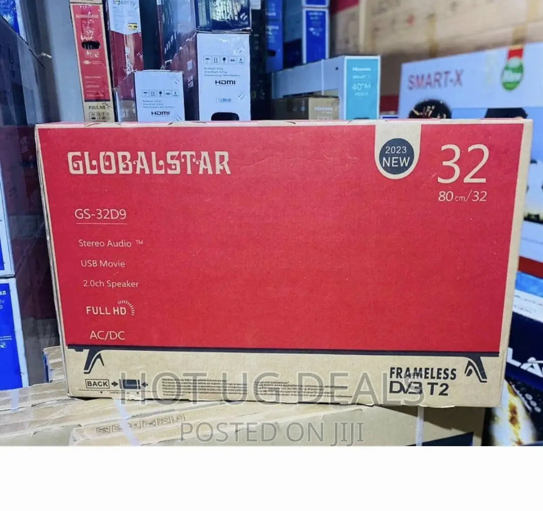 Globalstar 32' Inch Hd Led Digital Frameless Tv - Black