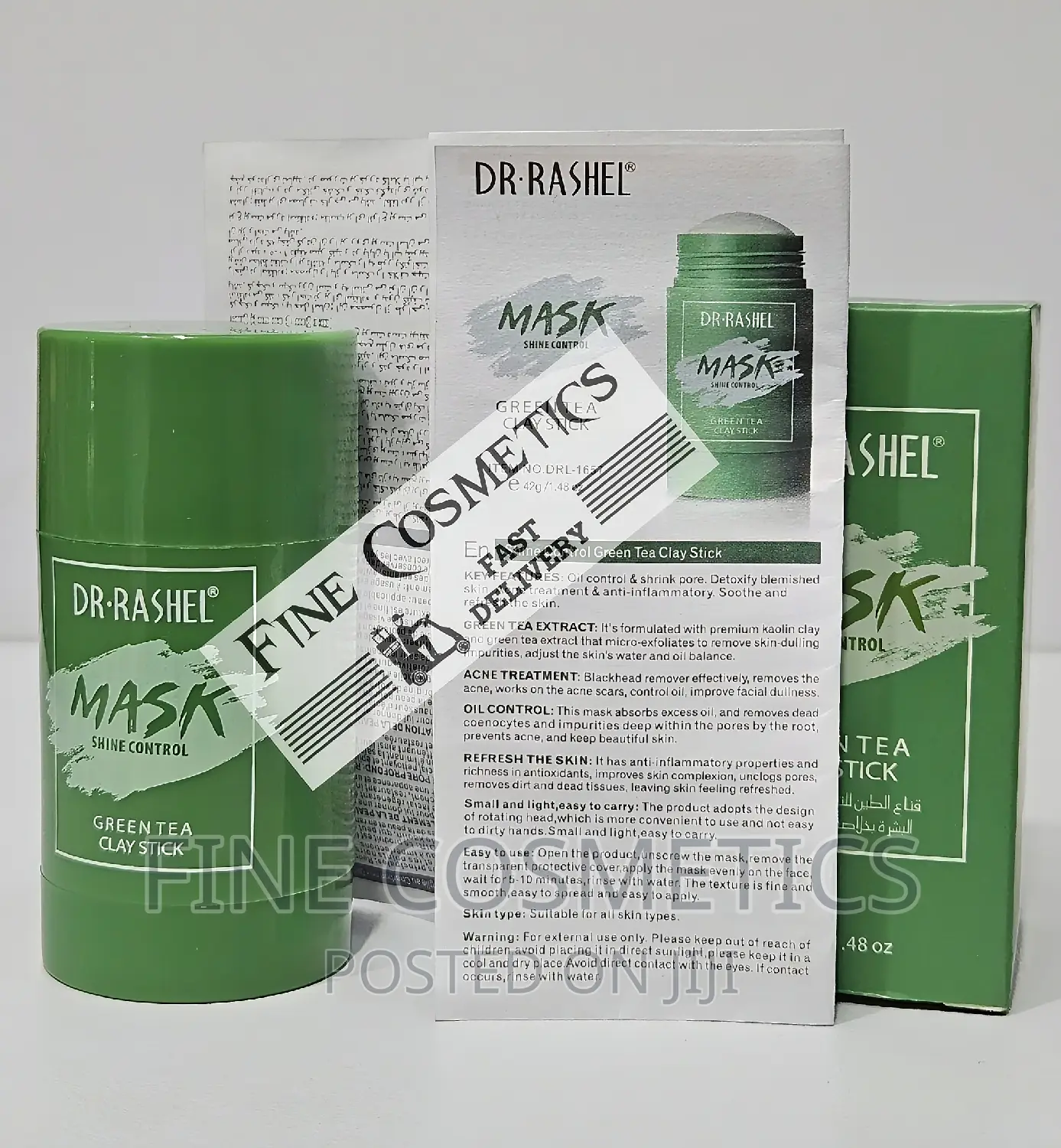 Green Tea Mask | Pimple Off Clay Stick for Black Spots/Acne